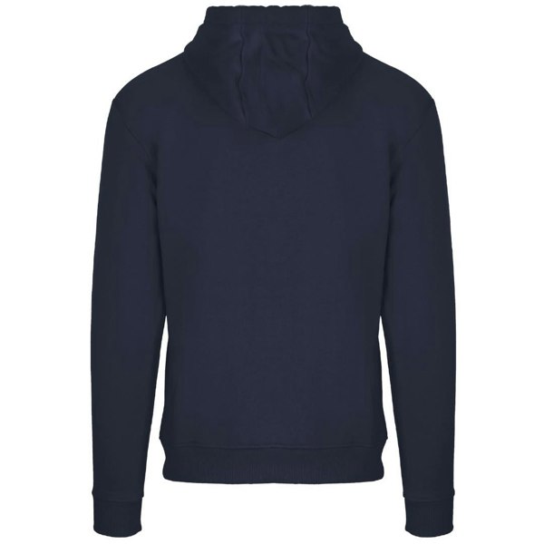 Aquascutum Branded Taped Pocket Zip-Up Hoodie - Navy Blue