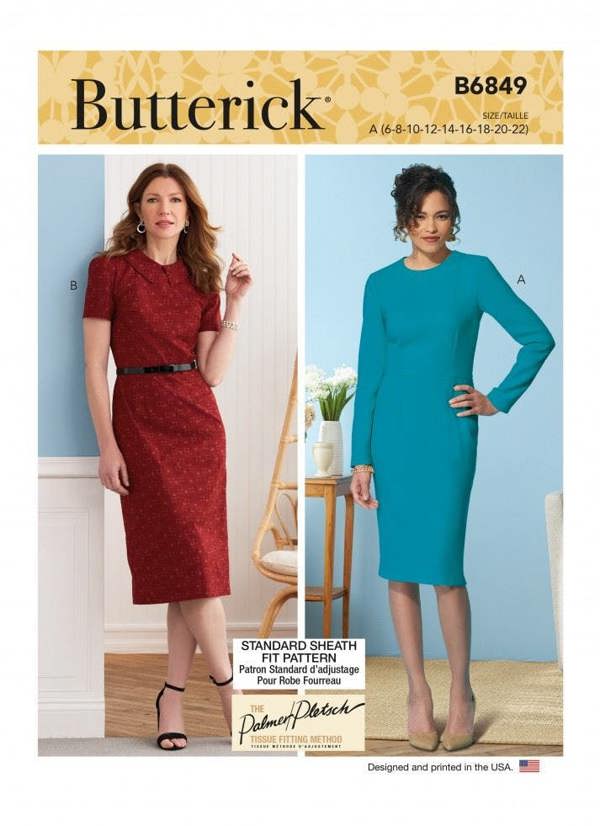 Butterick Sewing Pattern 6849, Dresses for Women, A (6-8-10-12-14-16-18-20-22) - Intermediate