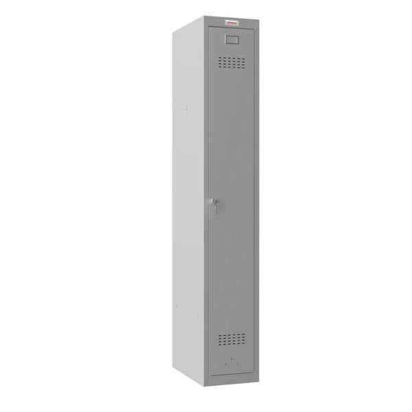 Phoenix Safe Phoenix PL 300D Series PL1133GGK 1 Column 1 Door Personal locker in Grey with Key Lock