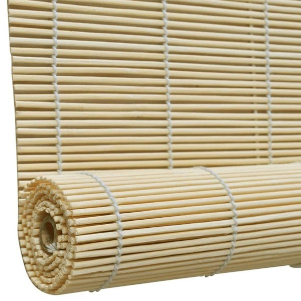 Berkfield Roller Blind Bamboo 100x220 cm Natural