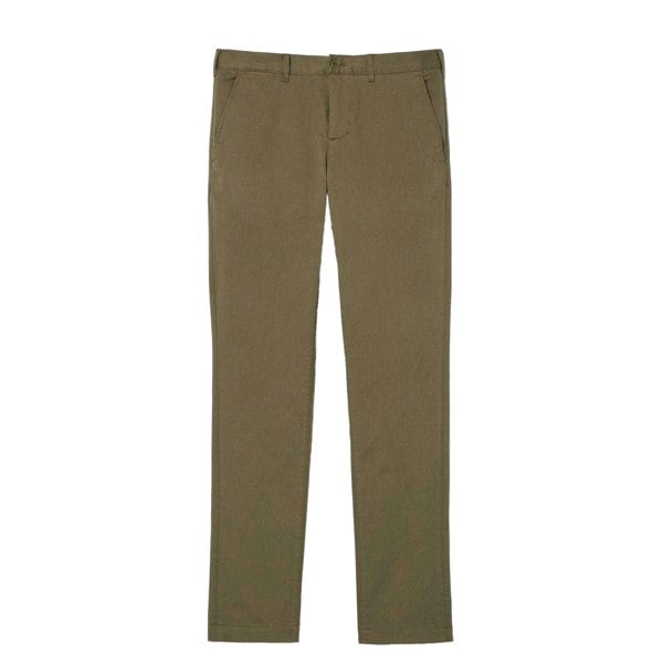 Lacoste Mens Cotton Stretch Slim Chinos - Green