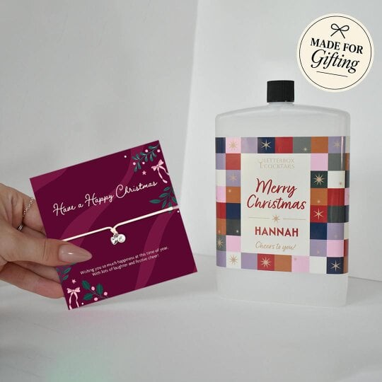 Letterbox Cocktails The Ultimate Secret Santa Gift Box: Christmas Cocktail & Bracelet Set
