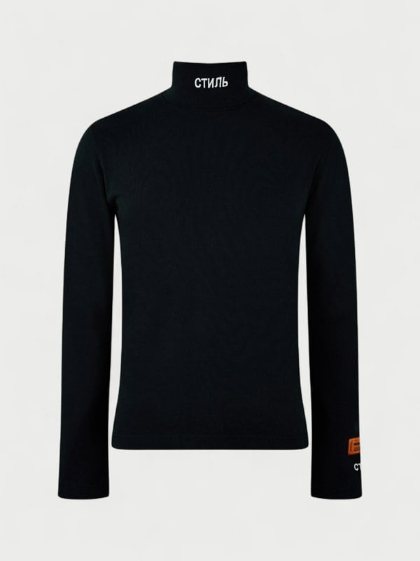 Heron Preston Women's Long Sleeve Rollneck Black