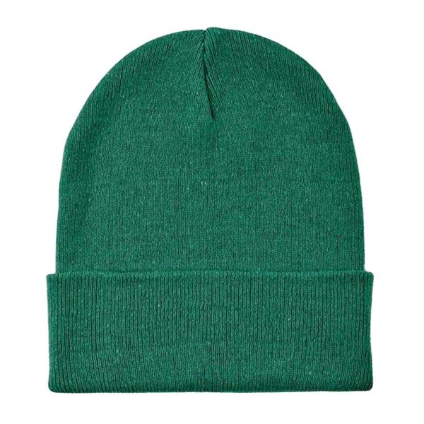 MidOcean Unisex Adult Knitted Cuffed Beanie - Dark Green - 