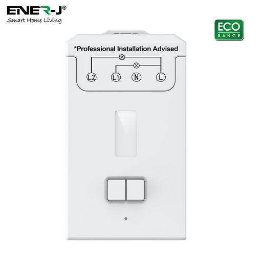 ENER-J 2 ways Wireless Receiver, 5Ax2 on/off,RF433mhz Non Dimmable