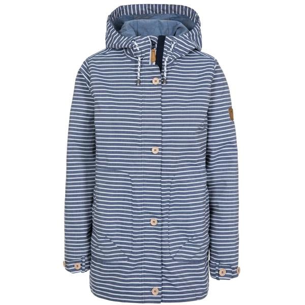 Trespass Womens/Ladies Offshore Waterproof Jacket - Navy Stripe - 