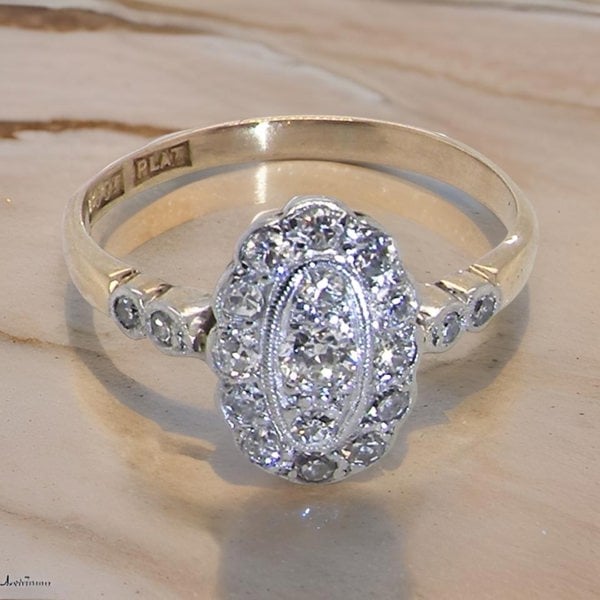 Vintage Tom An antique Diamond cluster ring