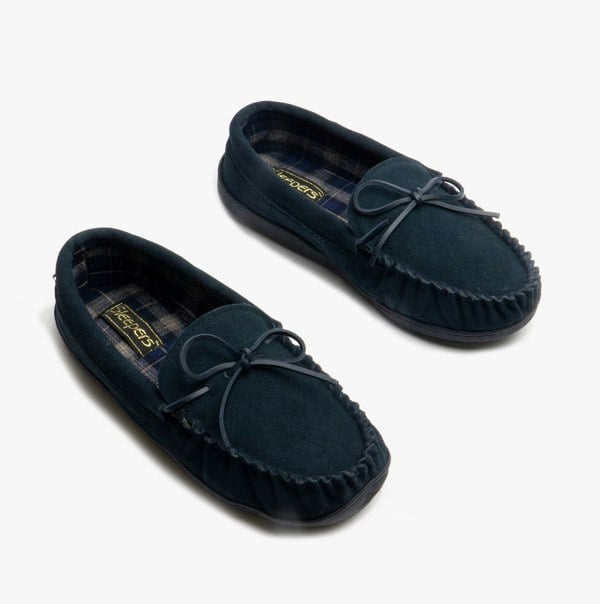 Sleepers Mens Slippers Navy Blue