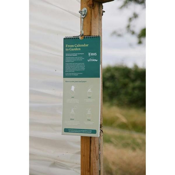 RHS, Plantable Veg & Herb Slim Calendar 2027, Wall Calendars, Month To View, Lifestyle, Gift