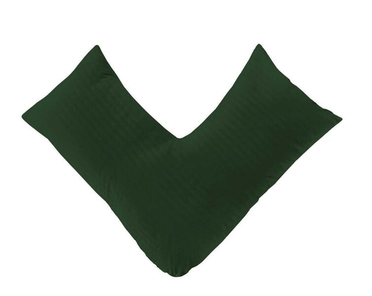 Night Zone Embossed Stripe Orthopaedic V Shaped Pillow – Brushed Microfibre Pillow with Case or Case Only