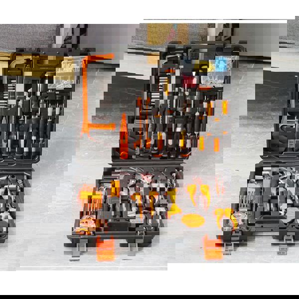 Gr8 Home Hand Tool Kit Set 160 Pcs General Household with Portable Storage Tool Box Case