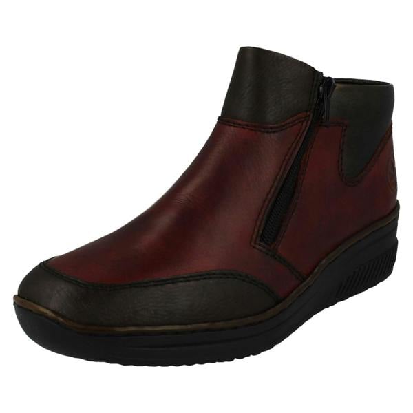 Rieker Ladies Rieker Fleece Lined Ankle Boots 48754