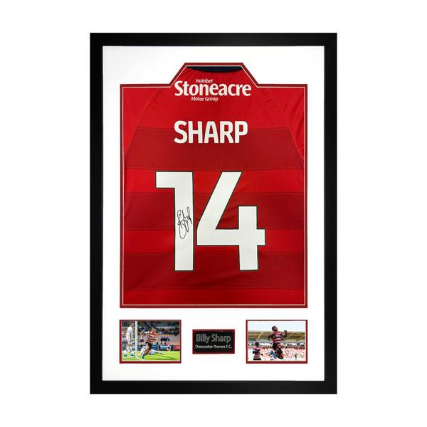 Billy Sharp Signed Doncaster Rovers Shirt Premium Frame