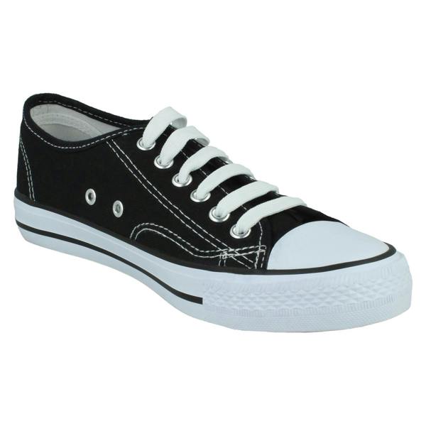 Spot On Ladies Spot On Casual Lace Up Trainers F80543