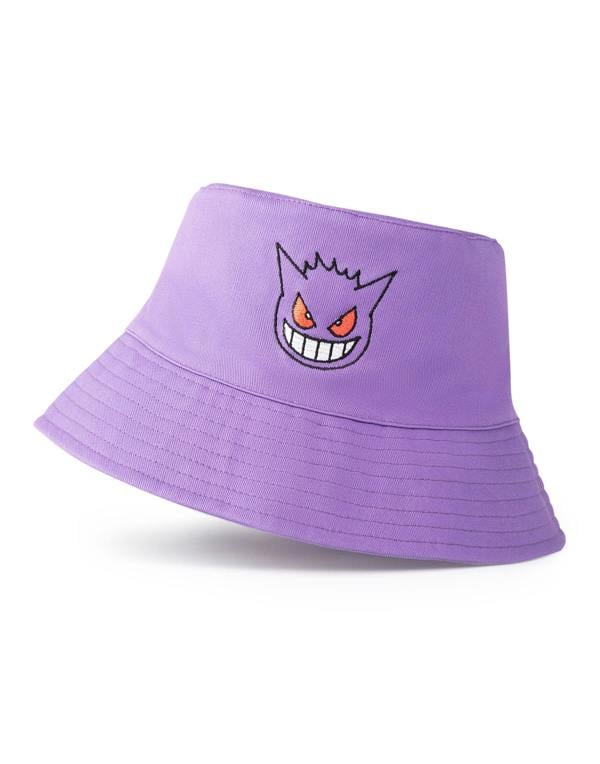 Pokemon Mens Purple Gengar Bucket Hat (One Size)