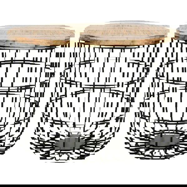 IH Design Valor Mango Wooden Wire Coffee Table