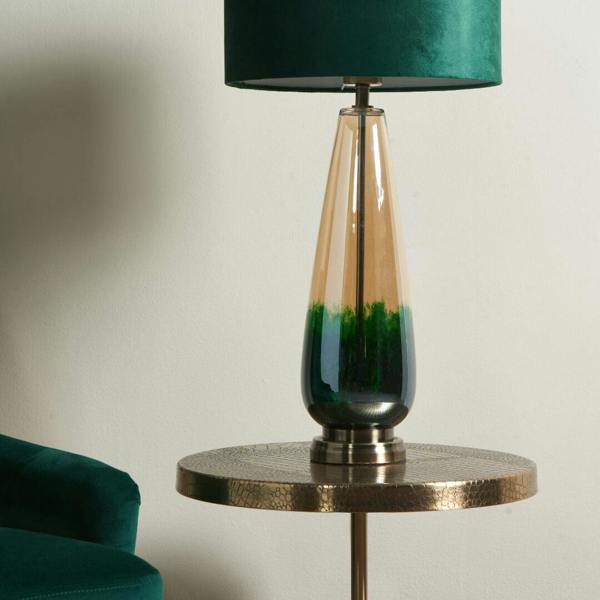 Pagazzi Lighting Elena Green Glass Table Lamp