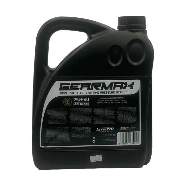 Syntol Gearmax 75W-90 Fully Synthetic Axle & Transmission Fluid API GL-4 GL-5