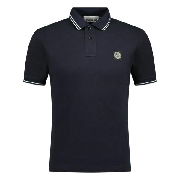 Stone Island Compass Logo Polo Dark Navy - chancefashionco