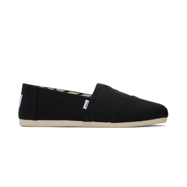 Toms ALPARGATA CLASSIC Espadrille Shoes in Black/White
