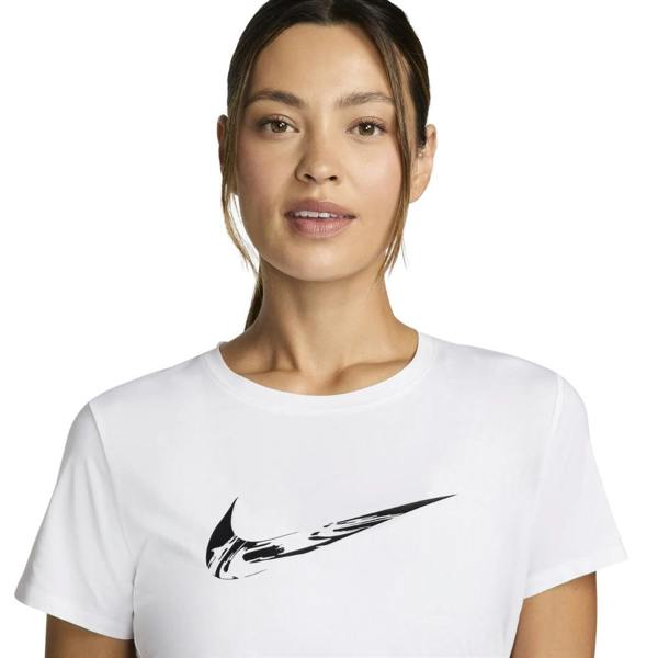 Nike Dri-Fit One Swoosh Running White T-Shirt XS