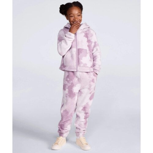 Animal Kids Evie Tie Dye Borg Full Zip Hoodie - Multicoloured
