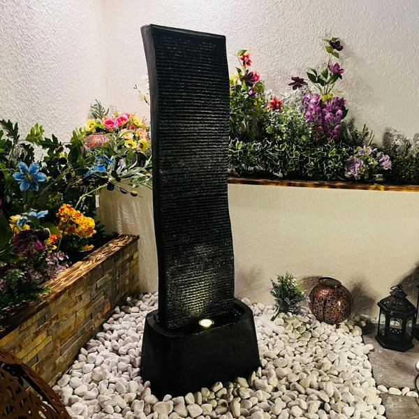 Tranquillity Water Features Noir Cascade Oriental Water Feature