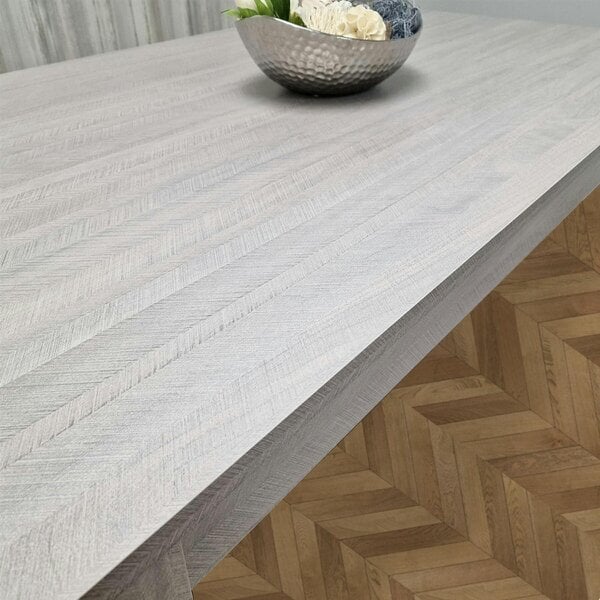 Kosy Koala Dining Table Grey Wood Kitchen Place for 6 Seats, Dining Table Only