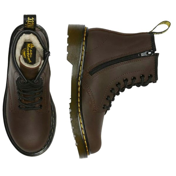DO NOT USE! Dr Martens 1460 Junior Serena Faux Fur Lined Leather Zip Warm Boots