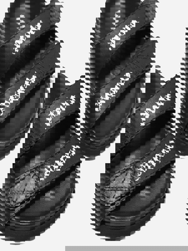 Palm Angels Kids Logo Sandals in Black