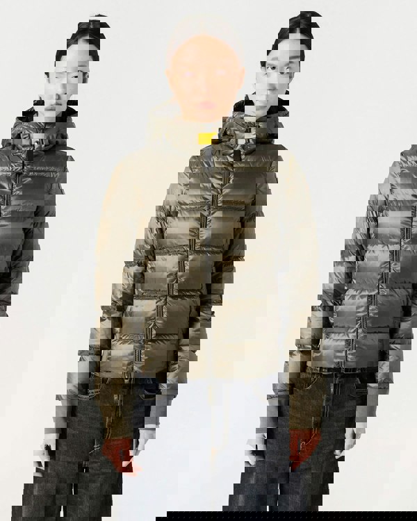 Parajumpers Mariah Womens Hooded Down Bomber - Olive Grey 103