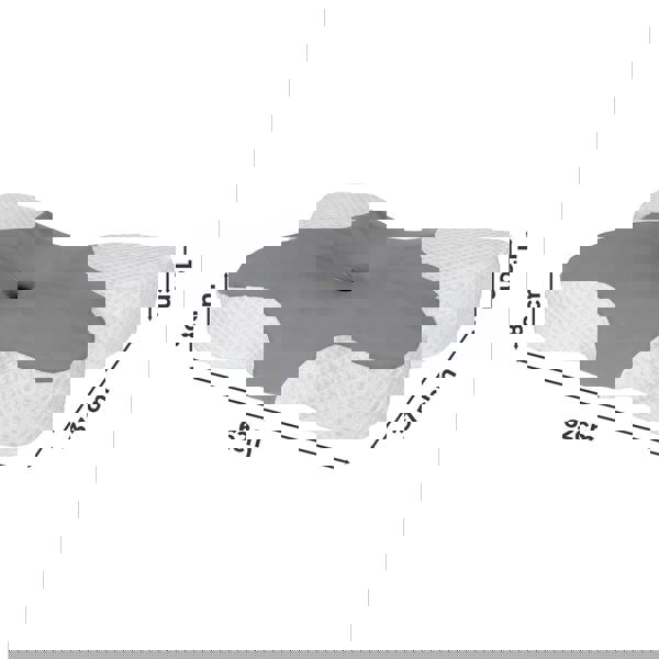 Lavio Ergonomic Cervical Memory Foam Pillow for Neck Pain Relief Cool Breathable