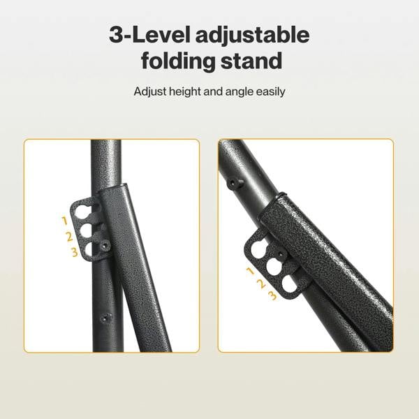 Mountview Foldable Hammock Chair Bed Hanging with Stand Outdoor Camping 200KG