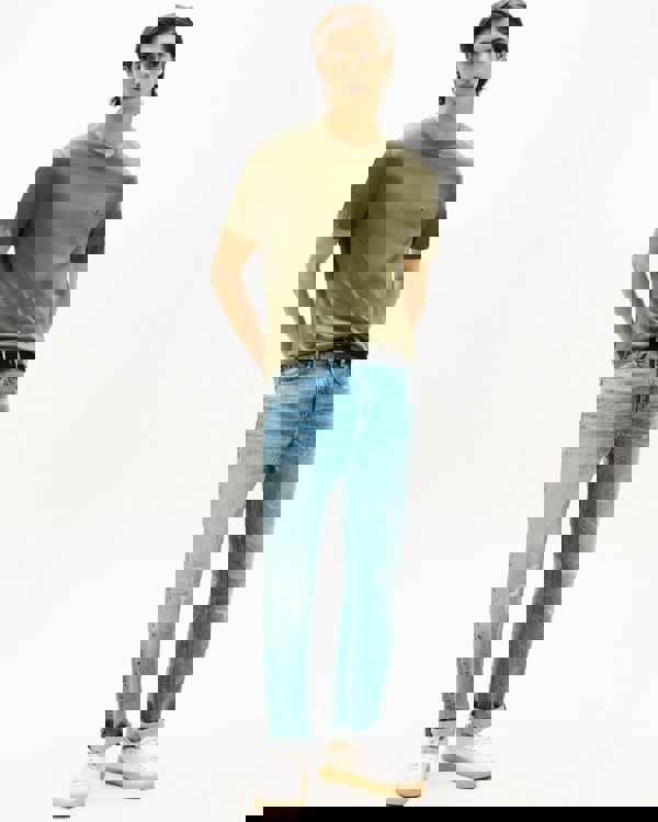 Tommy Hilfiger Essential Seasonal Regular Fit Solid Mens T-Shirt - Battle Green