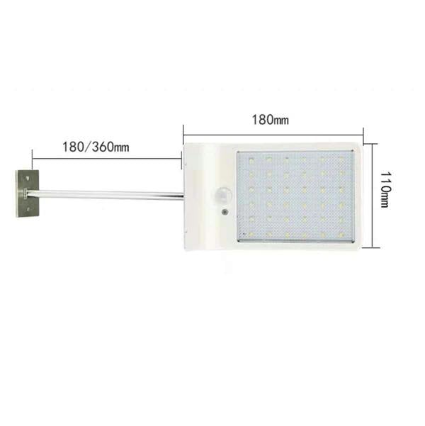 Leaper Solar-Powered LED Motion-Sensor Wall Light