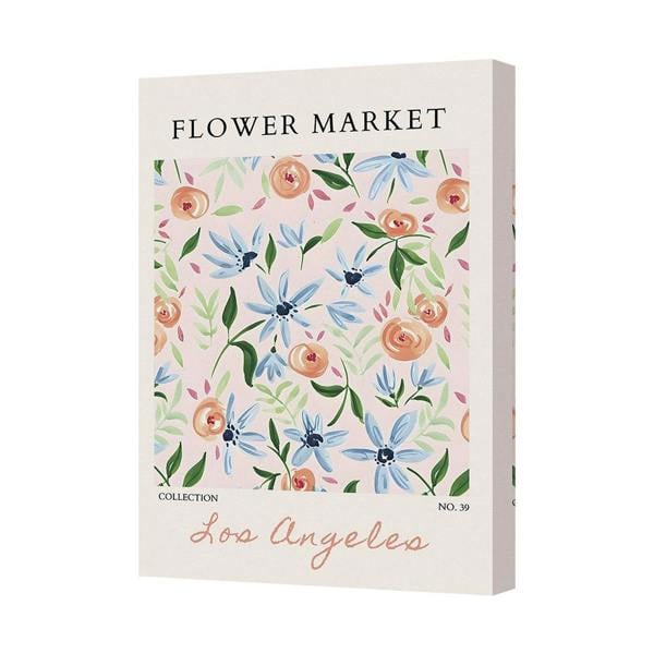 Benjamin Tate Design Flower Market Floral Canvas Art Print Los Angeles Collection No 39