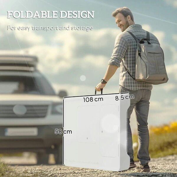 Folding Fish Cleaning Table with Sinks, Portable Camping Sink Table with Faucet, Drainage Hose