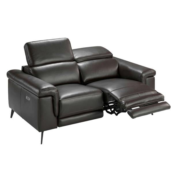 Angel Cerdá Relax sofa in chocolate brown leather 6050/6051