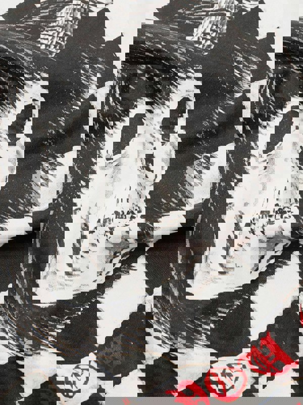 AMIRI X WES LANG CHECKER SKULL TEE WHITE