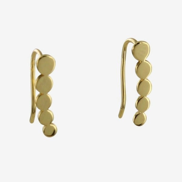 Sterling Silver Dotty Hook Earrings - Reeves & Reeves