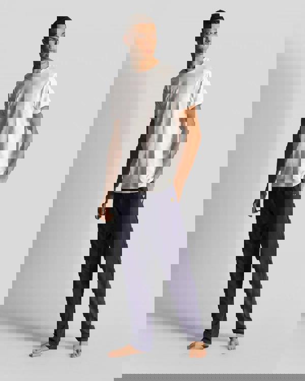 Lyle & Scott Mens Basic 3 Pack T-shirt - X044 Jet Black/ Mid Grey Marl/ White - CHO - Designer Mens Short Sleeve T-Shirts & Tops