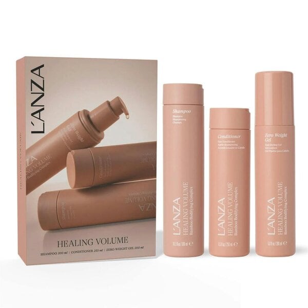 L'Anza Healing Volume Set - Shampoo, Conditioner + FREE Zero weight Gel