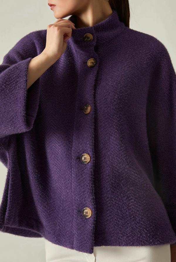 James Lakeland Batwing Purple Jacket