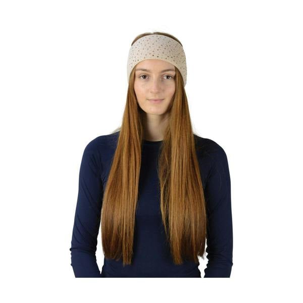 HyFASHION Womens/Ladies Alaska Diamante Headband - Beige/Gold - 