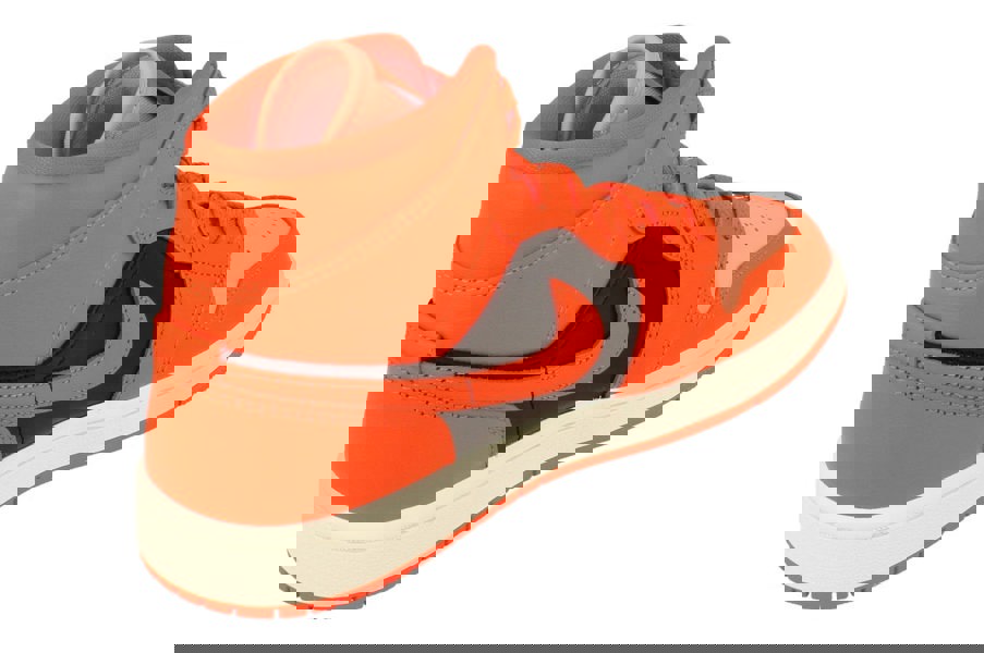 Nike Womens Air Jordan 1 Mid SE Trainers Dm3381  600 - Crimson Bliss Rush Orange 600 - Photo 2