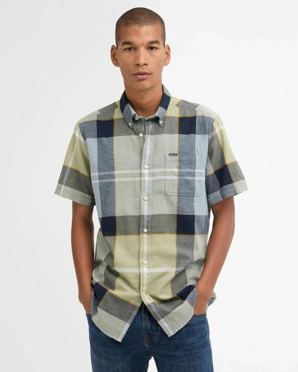Barbour Doughill Short Sleeve Tartan Shirt - Highland Loch Tartan