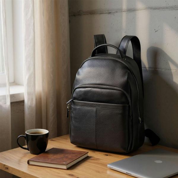 Infinity Leather Genuine Leather Vintage Rucksack Laptop Bag Travel Backpack - Capri