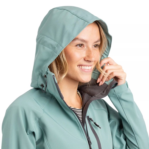 Trespass Women's Bela II Waterproof Soft Shell Jacket - Teal Mist