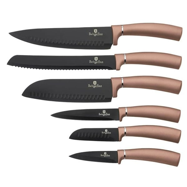 6-Piece Knife Set Berlinger Haus BH-2558 Rose Gold Collection