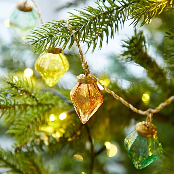 Paper High Mirai Pendent Coloured Recycled Glass Bauble Garland